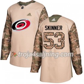 Carolina Hurricanes tröja Jeff Skinner 53 Adidas 2017-2018 Camo Veterans Day Practice Authentic - NHL Tröjor Herr